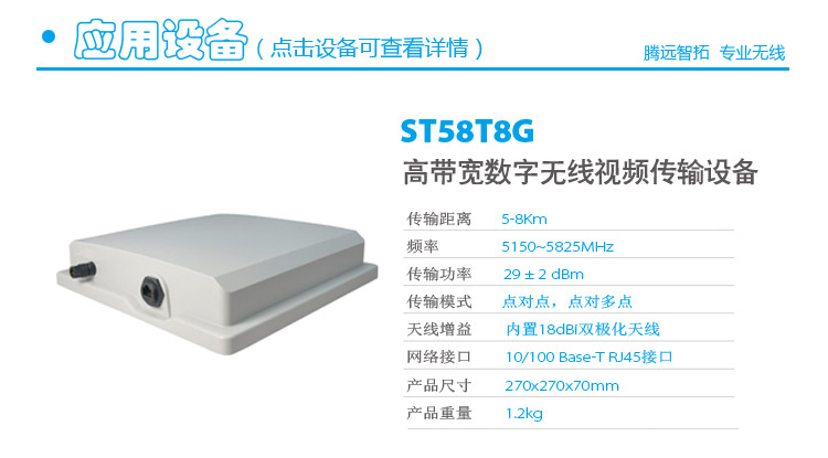無線傳輸傳輸設(shè)備ST58T8G