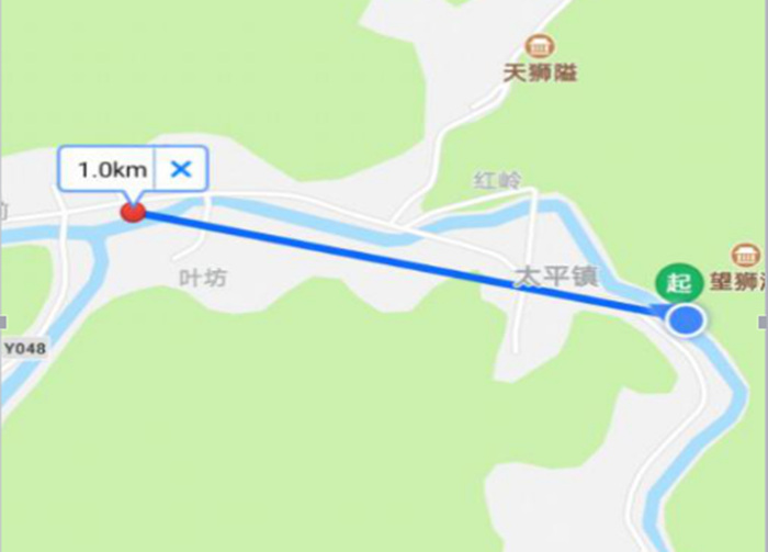 1公里距離
