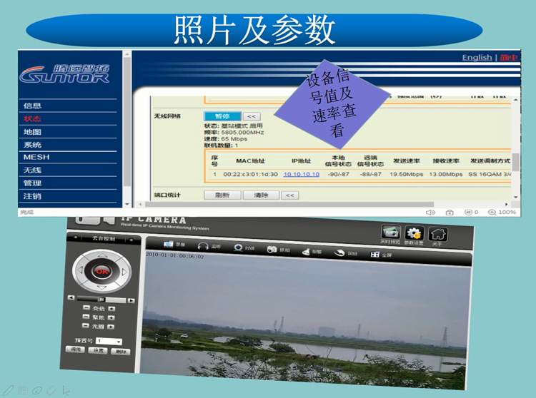 ST5801GB傳輸設(shè)備傳輸頁(yè)面參數(shù)截圖