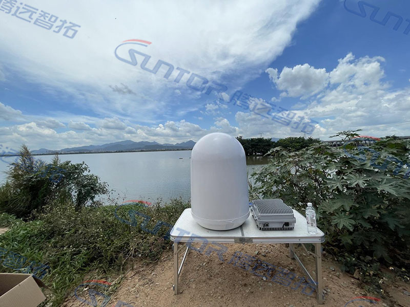 旅游景區(qū)潼湖濕地公園自組網(wǎng)設(shè)備野外測試