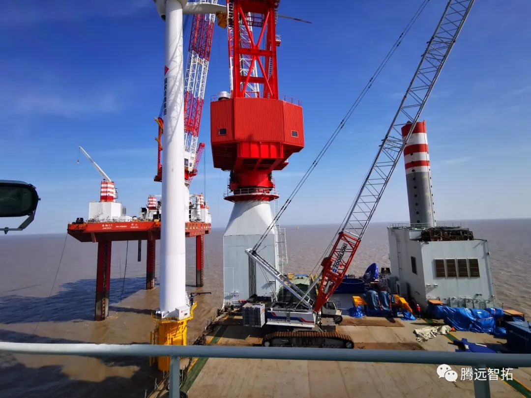 江蘇某海域風電施工現(xiàn)場
